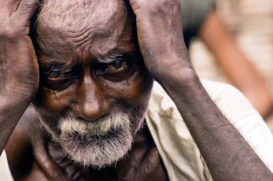 Drought-affected farmer in Beed